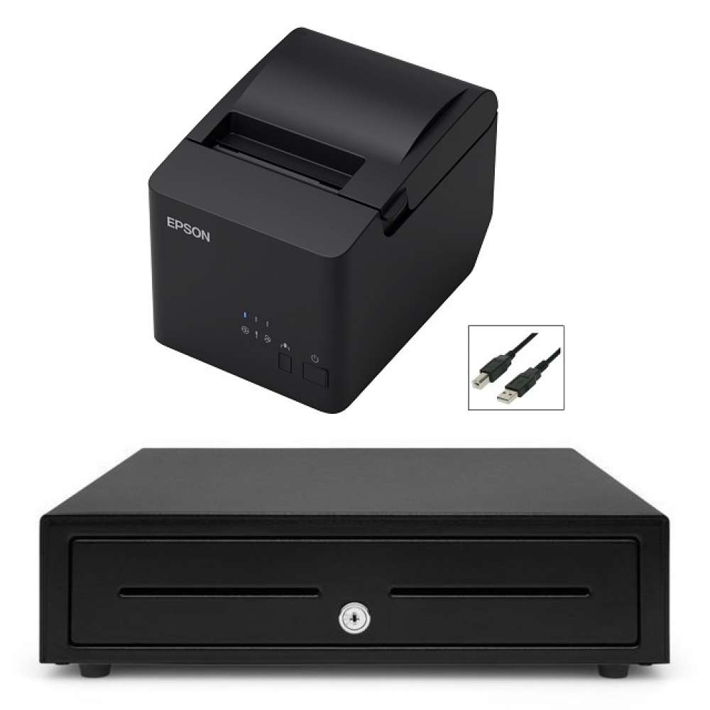 View Epson TM-T82IIIL USB Printer + Cash Drawer Bundle