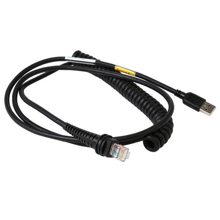 View Honeywell Scanner Cable 1200/1300/1900 USB A Coiled 3m Black