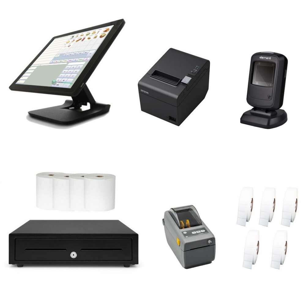 View NeoPOS POS System Bundle with Barcode Scanner & Label Printer