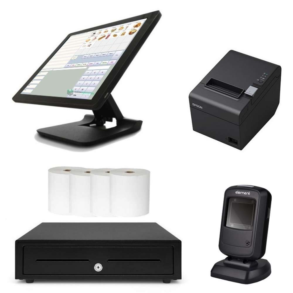 View NeoPOS POS System Bundle with Element P220 Barcode Scanner