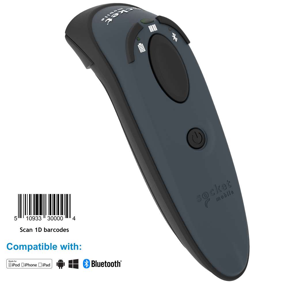 View Socket DuraScan D700 1D Bluetooth Barcode Scanner Grey