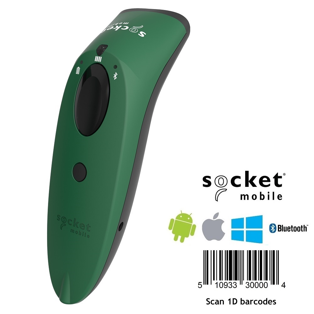 View Socket S700 Barcode Scanner 1D Bluetooth Green