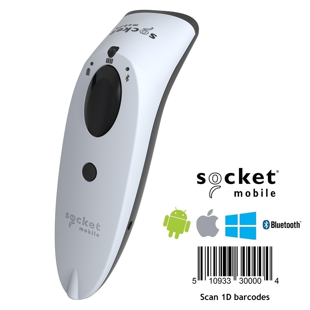 View Socket S700 Barcode Scanner 1D Bluetooth White