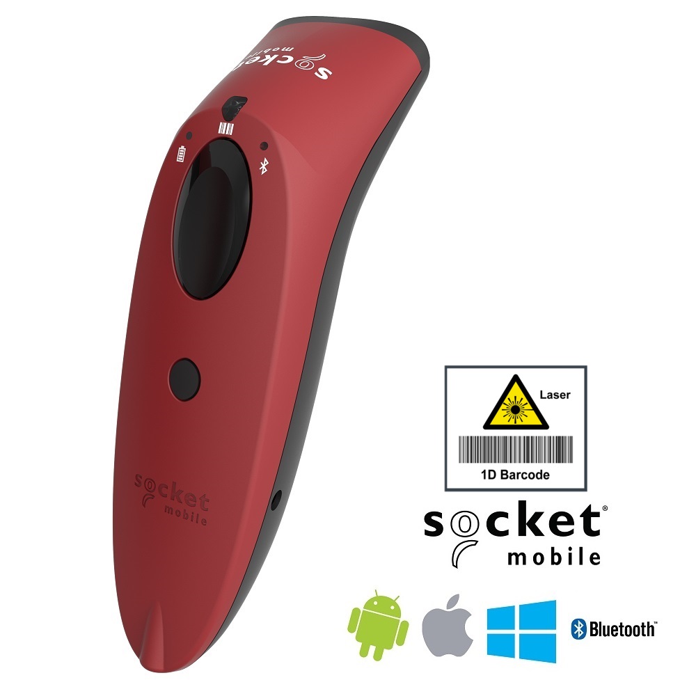 View Socket S730 Barcode Scanner 1D Laser - Red