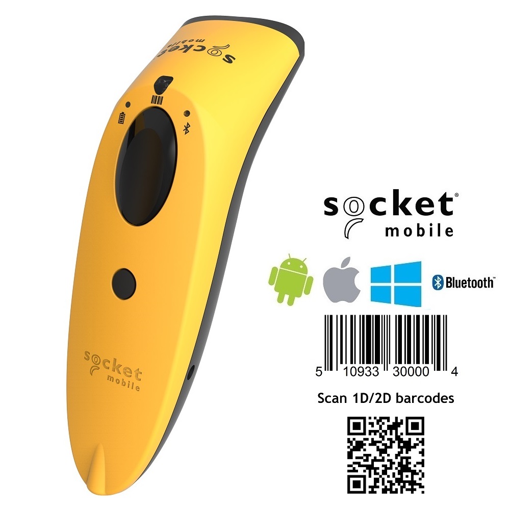 View Socket S740 2D Bluetooth Barcode Scanner - Yellow