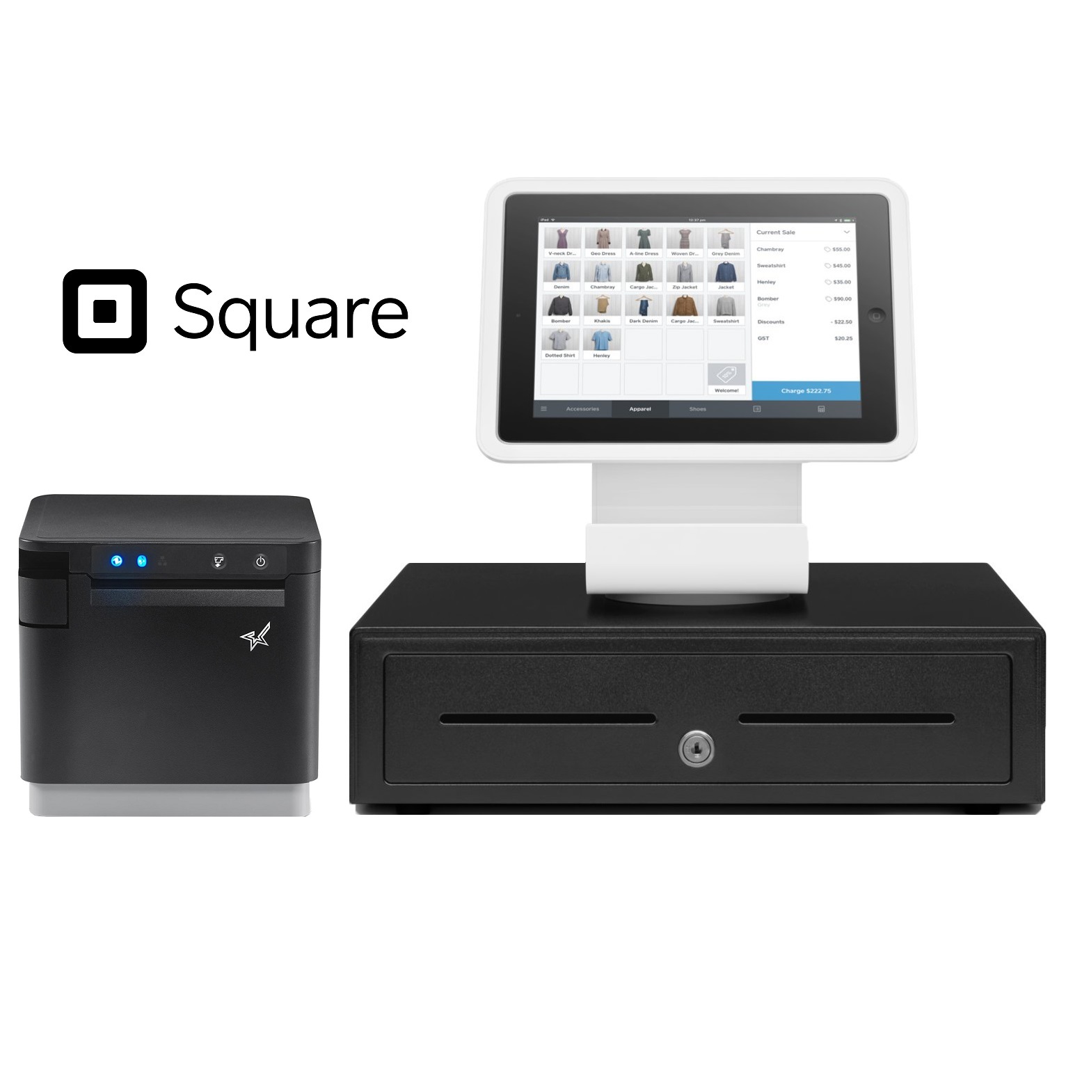 View Square Stand POS Hardware Bundle #1