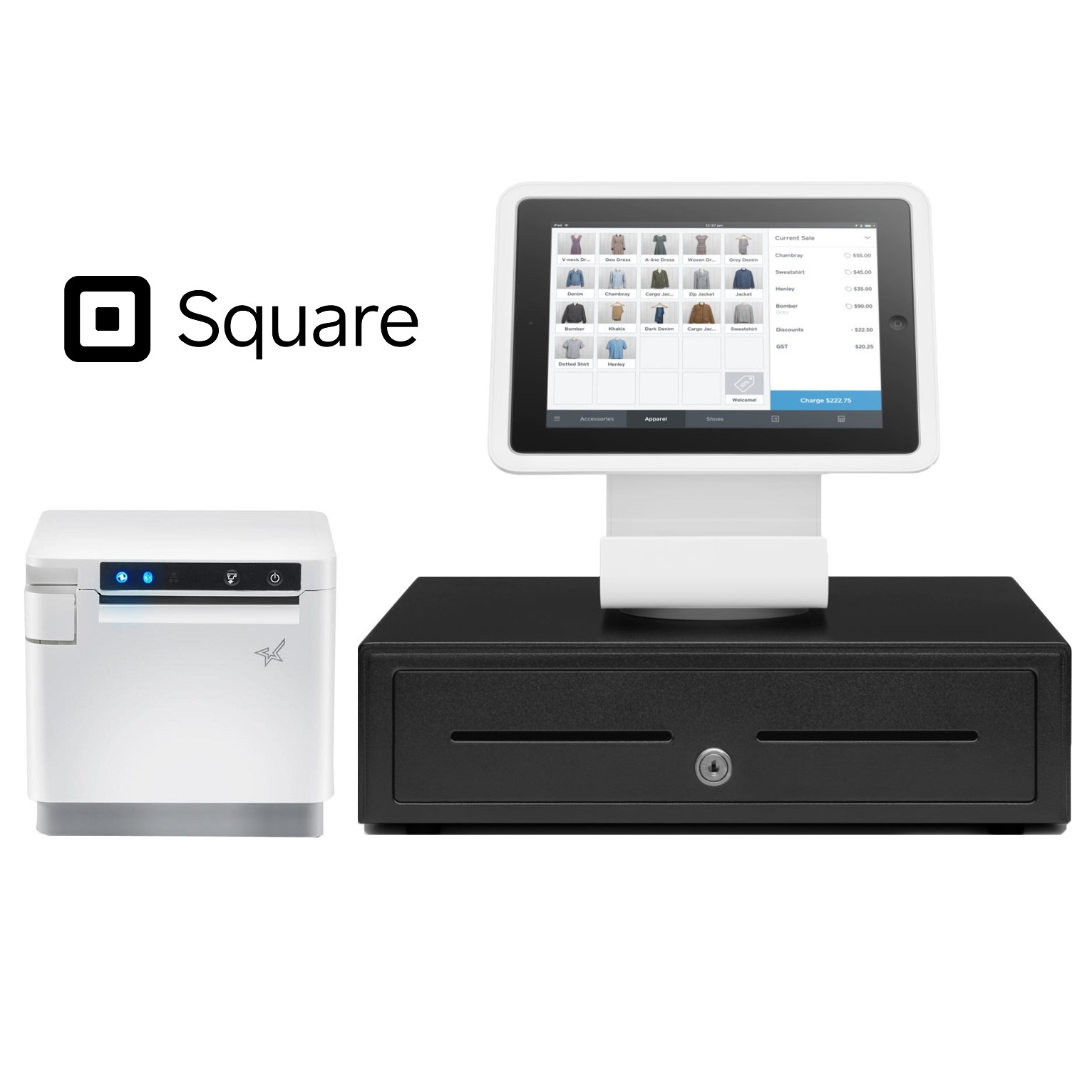 View Square Stand POS Hardware Bundle #2