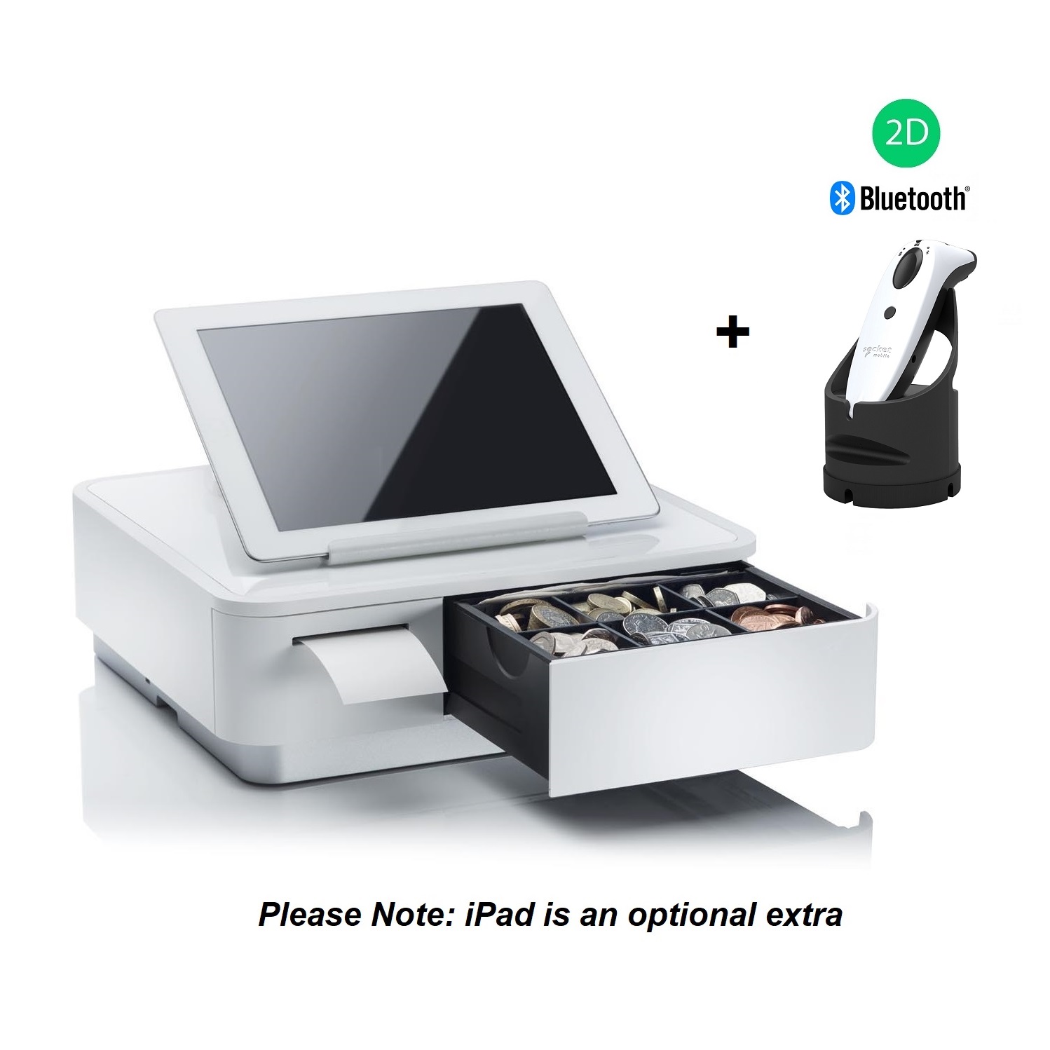 View Star Micronics mPOP with Socket S740 2D Scanner with Dock White