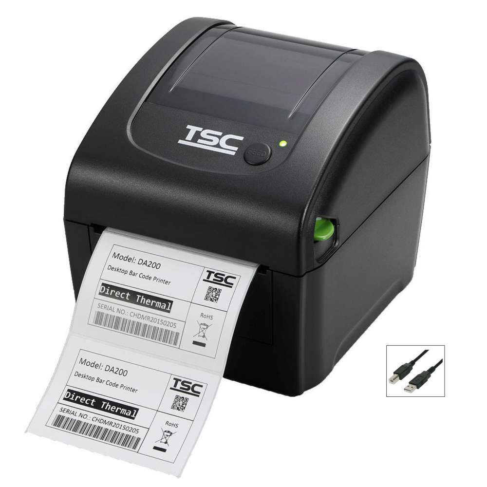View TSC DA210 4" Direct Themal Label Printer with USB Interface