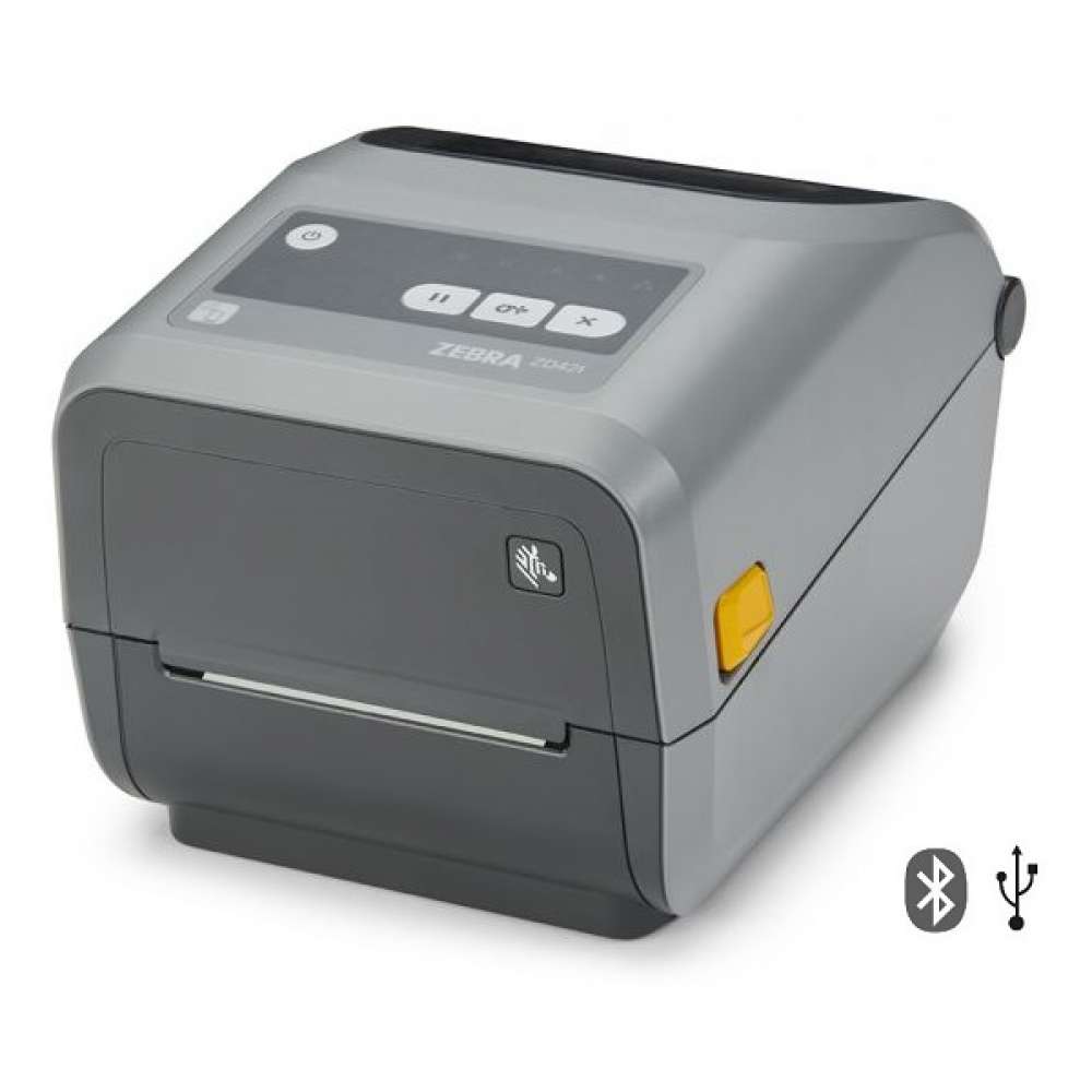 View Zebra ZD421 USB Thermal Transfer Label Printer with Modular Connectivity Slot
