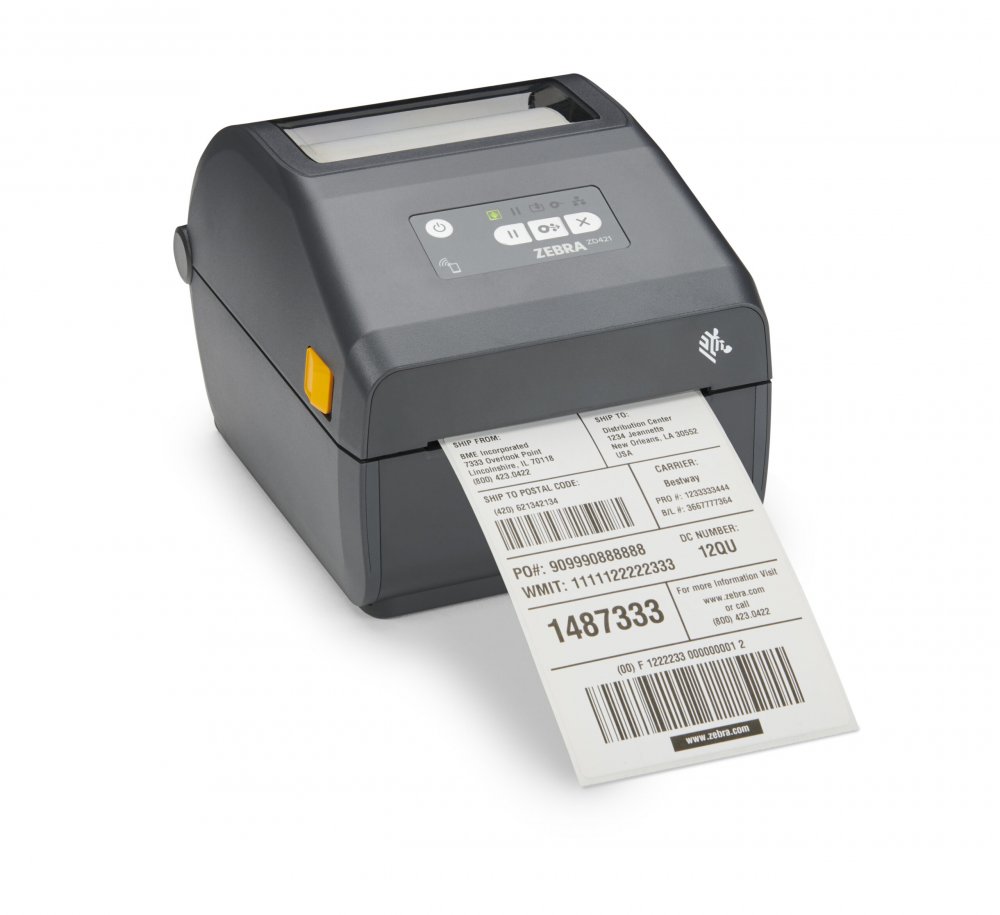 Zebra ZD421 with Shipping Label